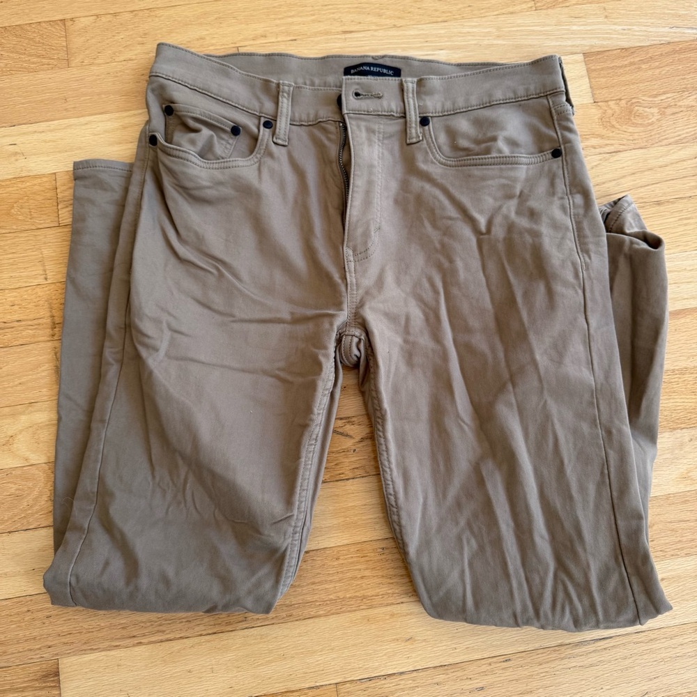 Men's Tan Pants Banana Republic
